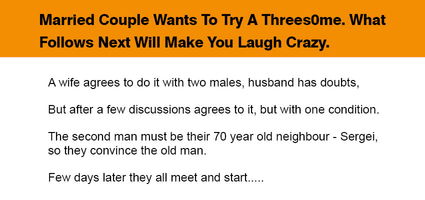 Married couple try threesome Married couple try threesome